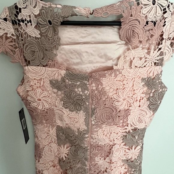 TAHARI ASL CAP SLEEVE LACE SHEATH DRESS SIZE 2 - Picture 9 of 10